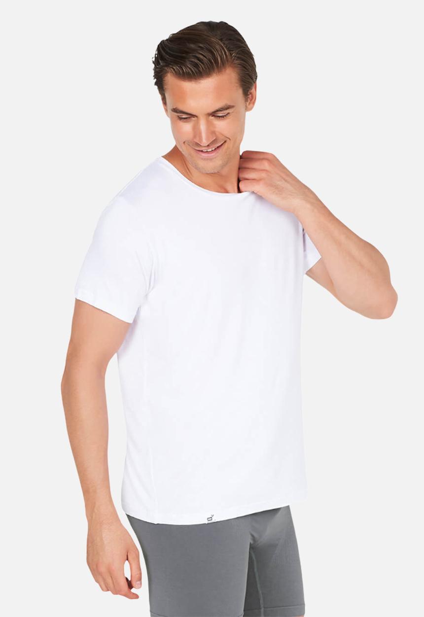 BOODY - Organic bamboo crew neck T-shirt - white