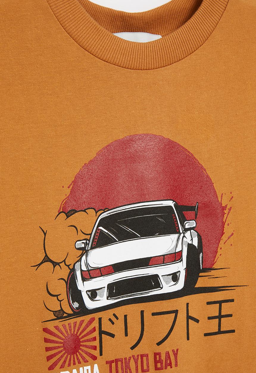 Superbalist - Printed tee - tobacco
