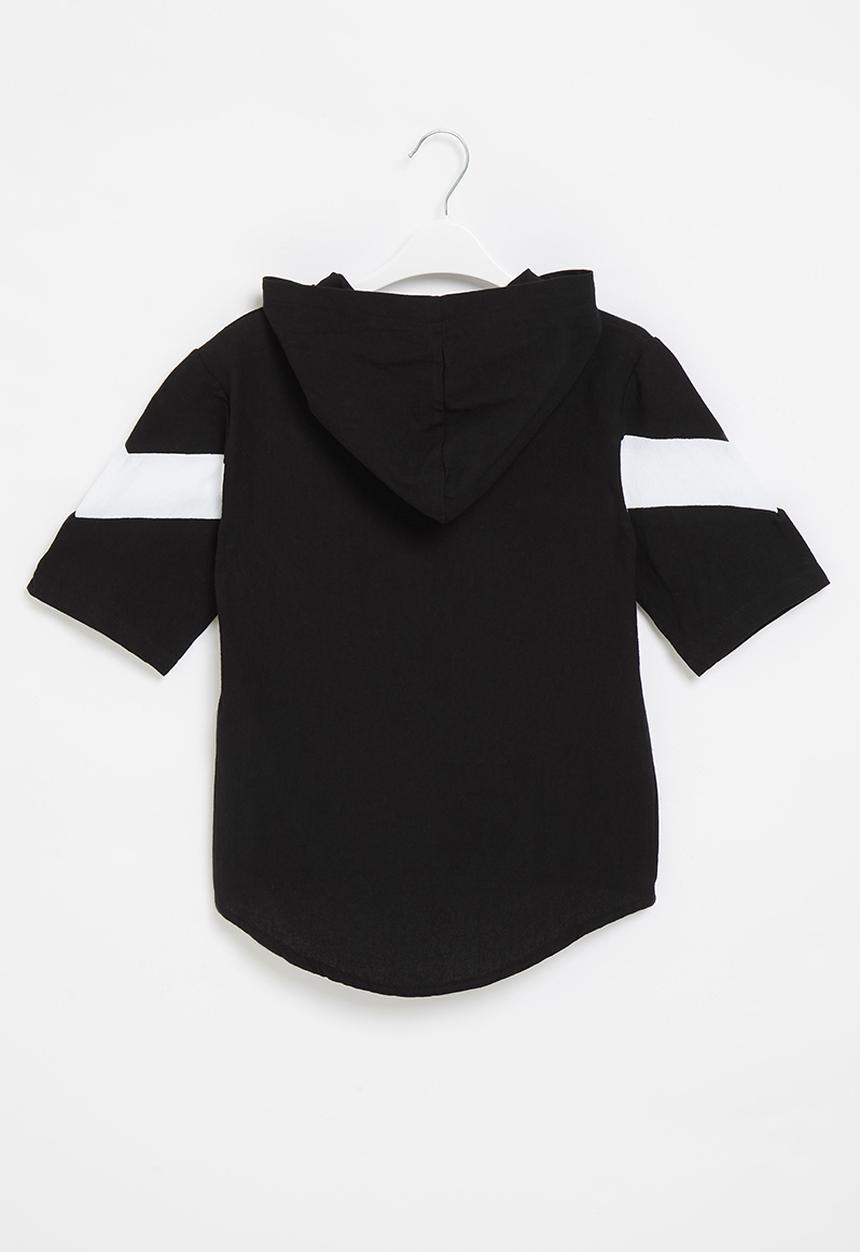 Rebel Republic - Boys oversized hooded top - black