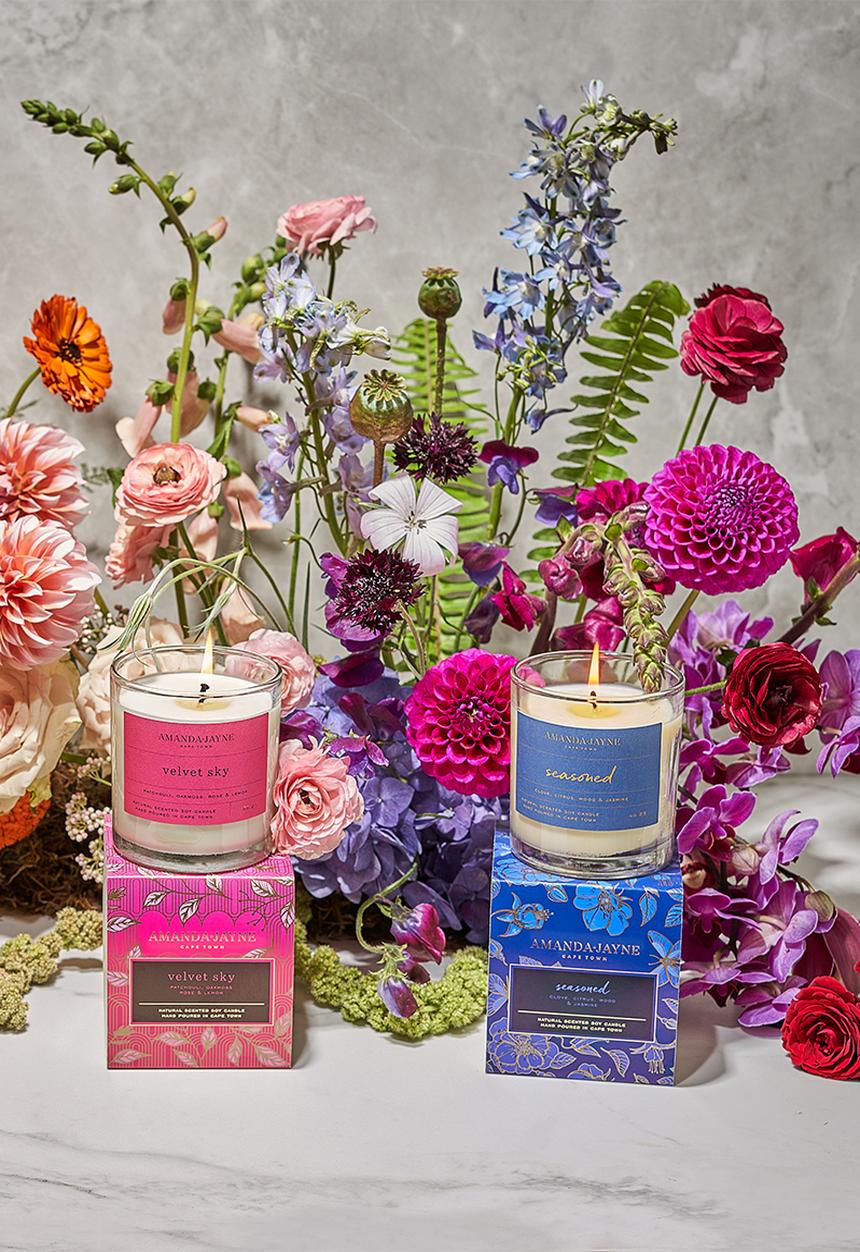 Amanda Jayne - Velvet sky glass collection candle