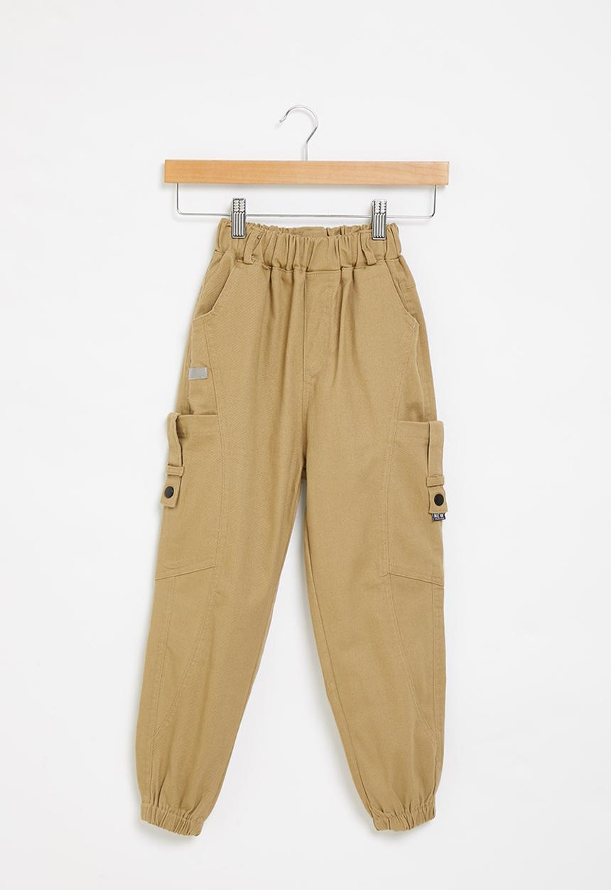 Rebel Republic - Boys cuffed pants - khaki
