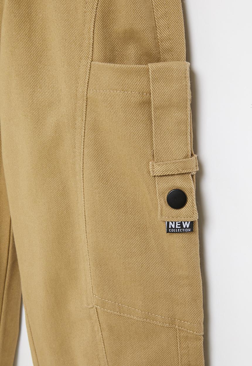 Rebel Republic - Boys cuffed pants - khaki