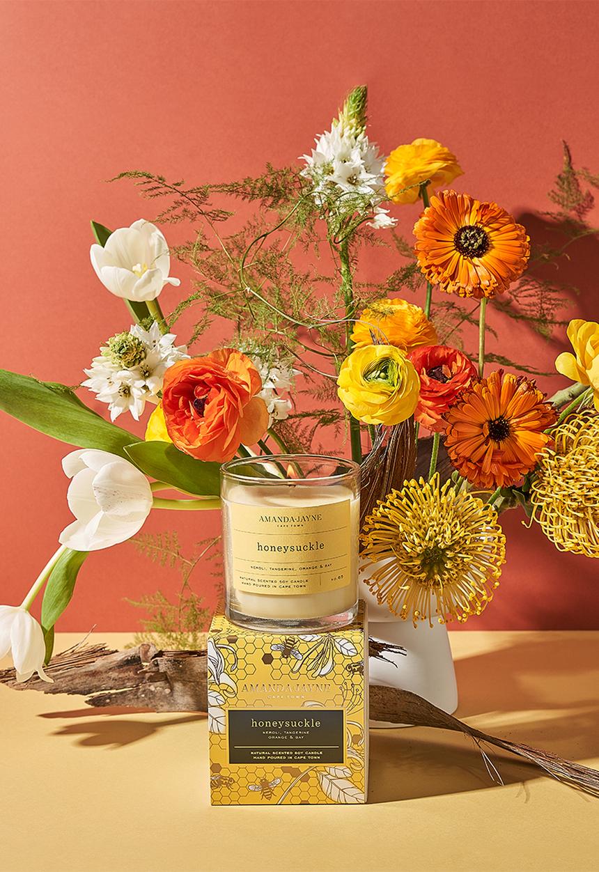 Amanda Jayne - Honeysuckle glass collection candle