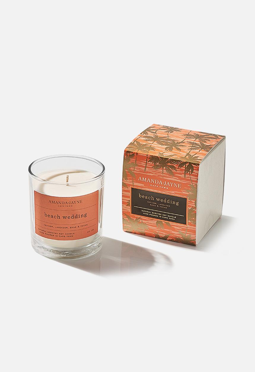 Amanda Jayne - Beach wedding glass collection candle