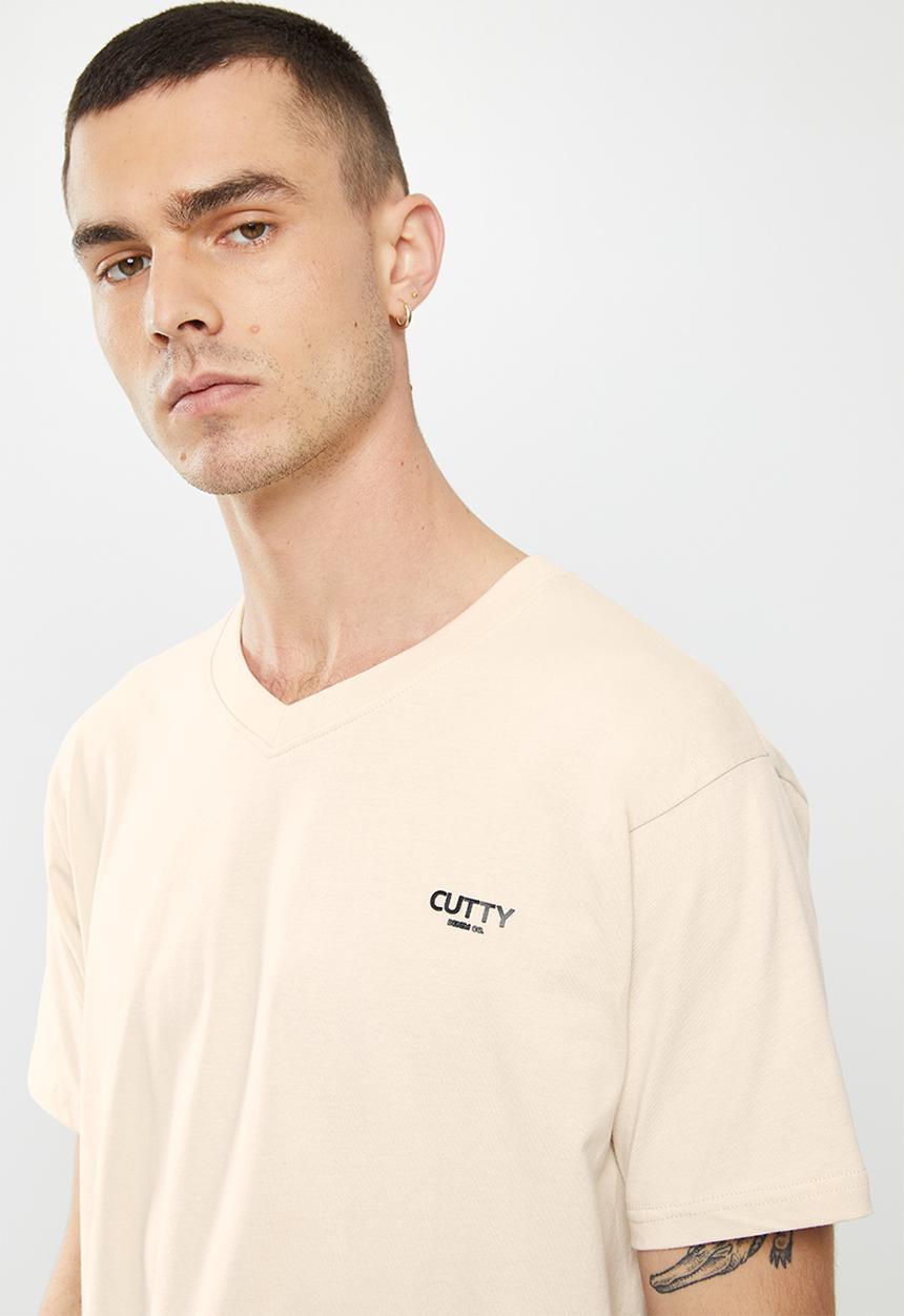 Cutty - Rich regular fit  T-shirt - stone