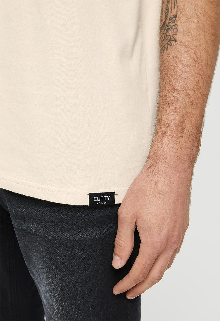 Cutty - Rich regular fit  T-shirt - stone