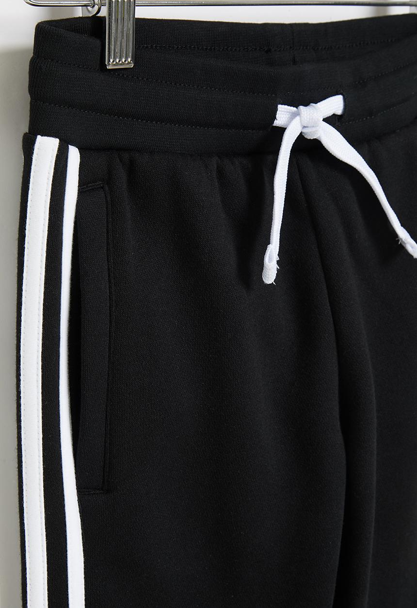 adidas Originals - 3 Stripe pant y - black & white