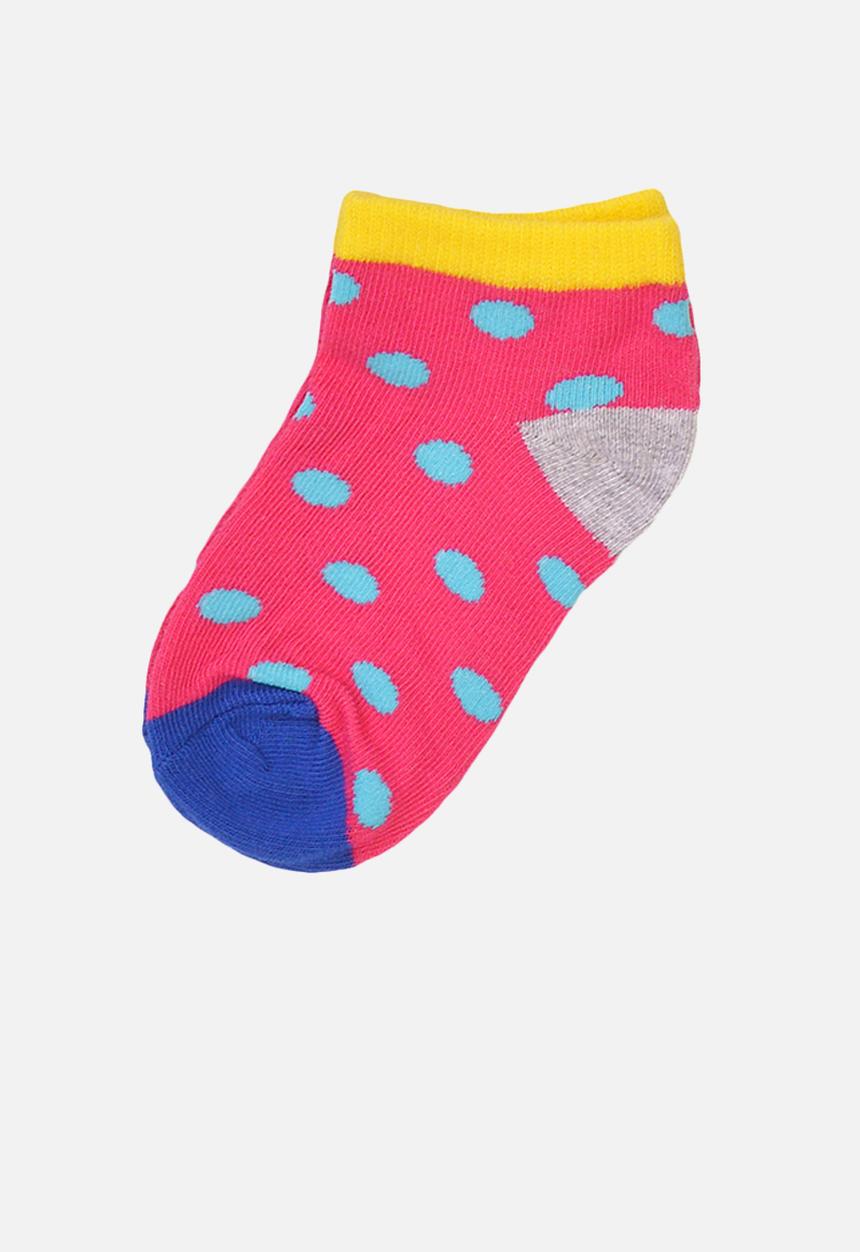 MINOTI - 3-Pack spotty knitted trainer socks - multi