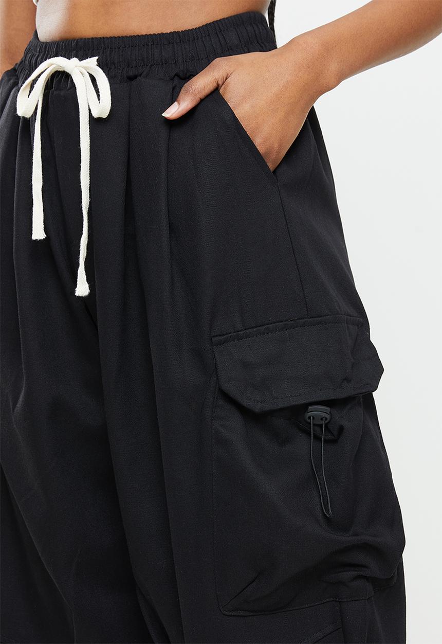 dailyfriday - Cuffed cargo pants - black