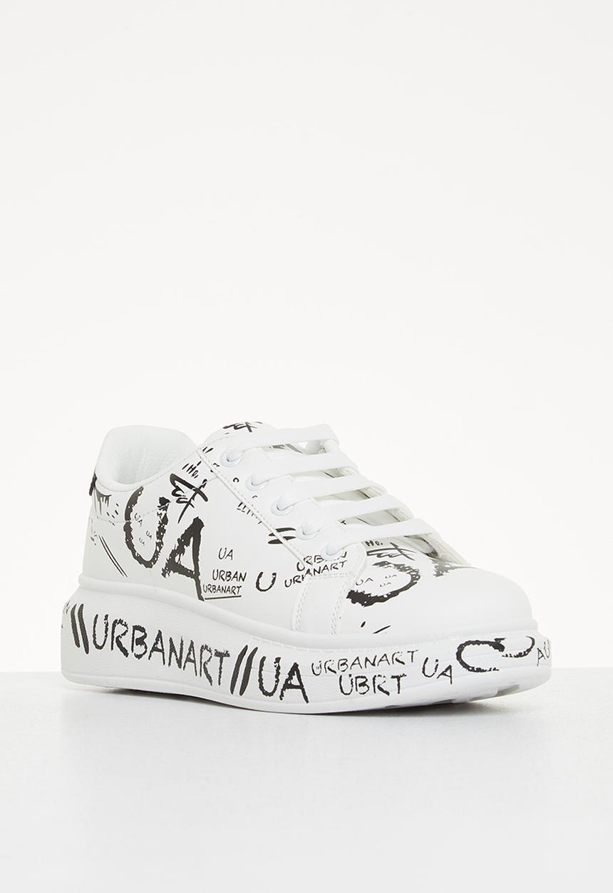 UrbanArt - Hype 5 wax sneaker - white