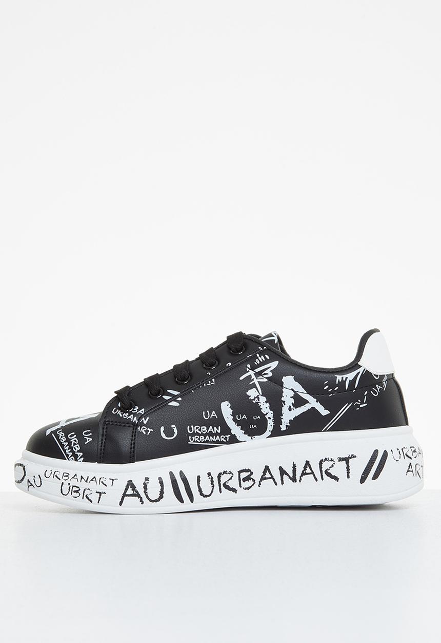 UrbanArt - Hype 5 wax sneaker - black