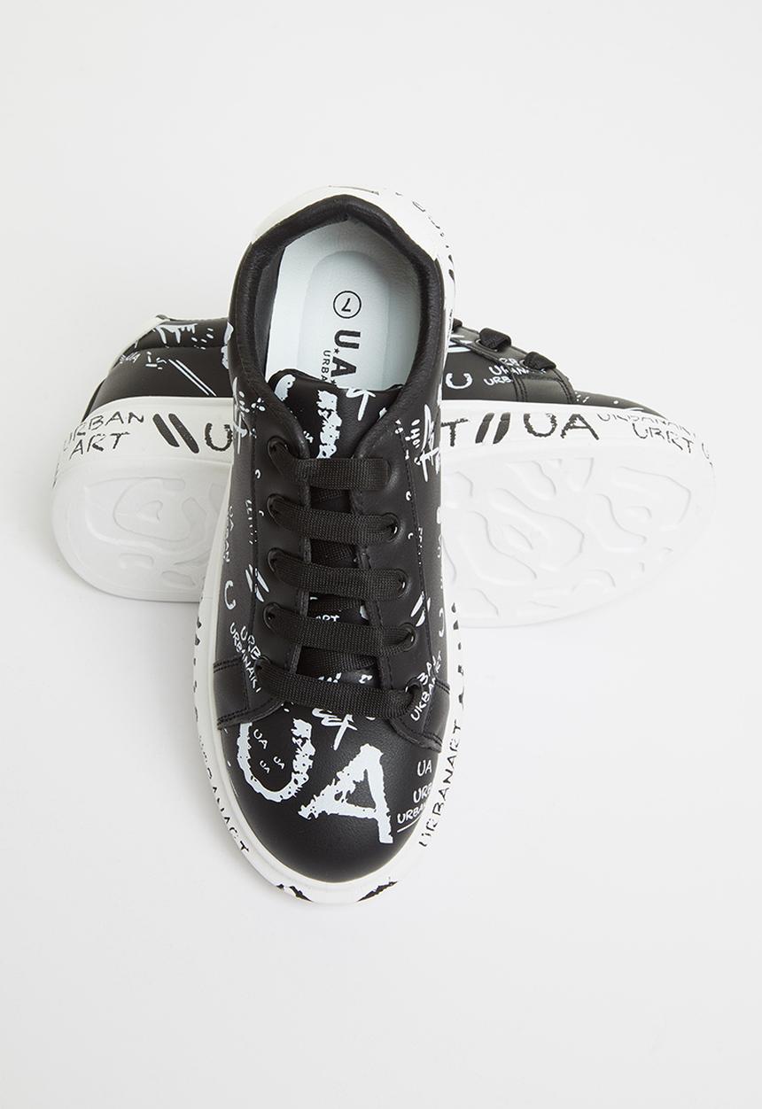UrbanArt - Hype 5 wax sneaker - black