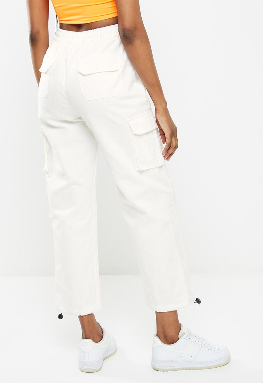 dailyfriday - Wide leg cargo - white