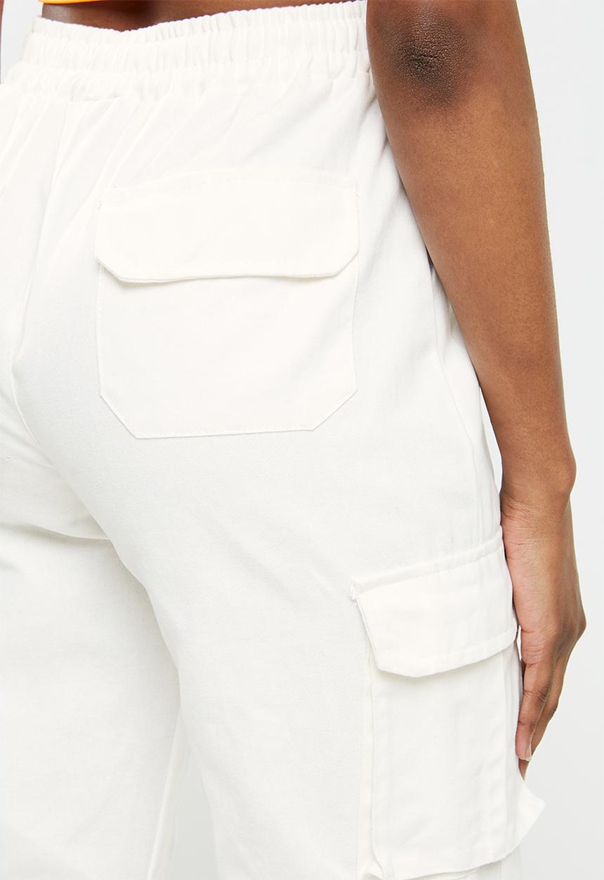 dailyfriday - Wide leg cargo - white