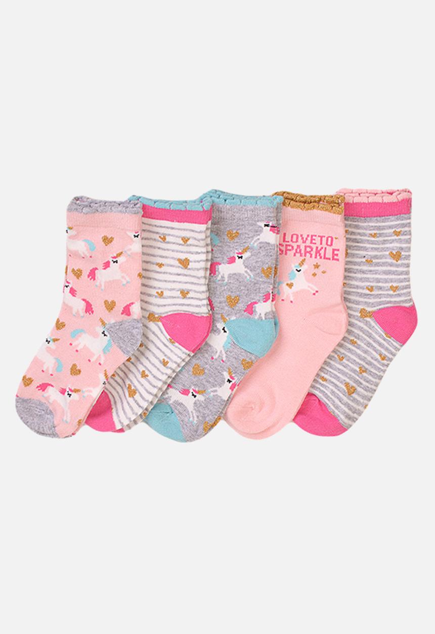 MINOTI - 5-Pack unicorn knitted socks - multi
