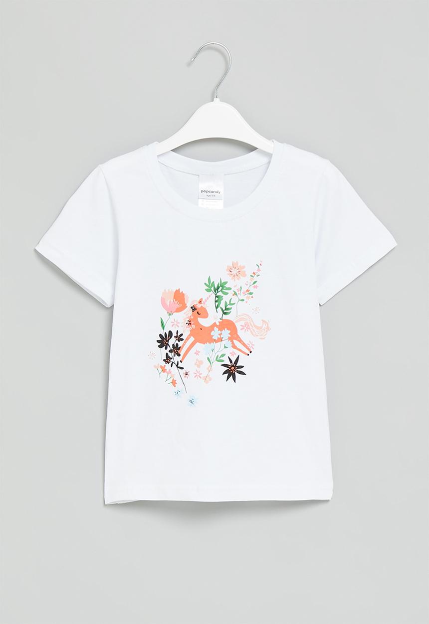 Pop Candy - Printed tee - white