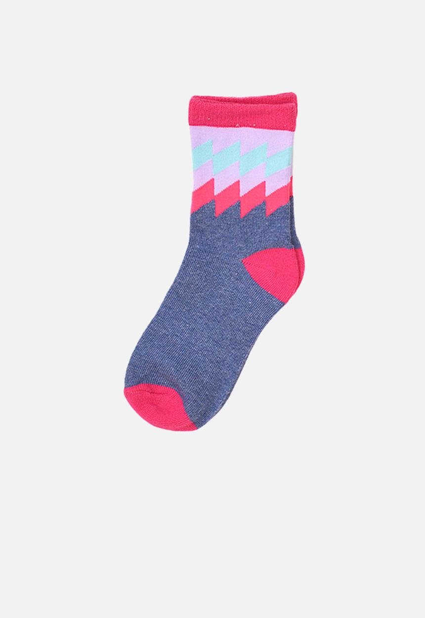 MINOTI - 5-Pack smile stripe knitted socks - multi