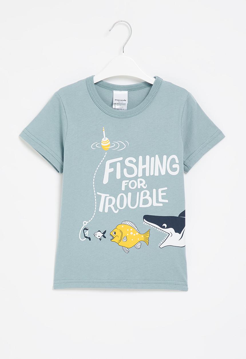 Pop Candy - Fishing for trouble tee - blue