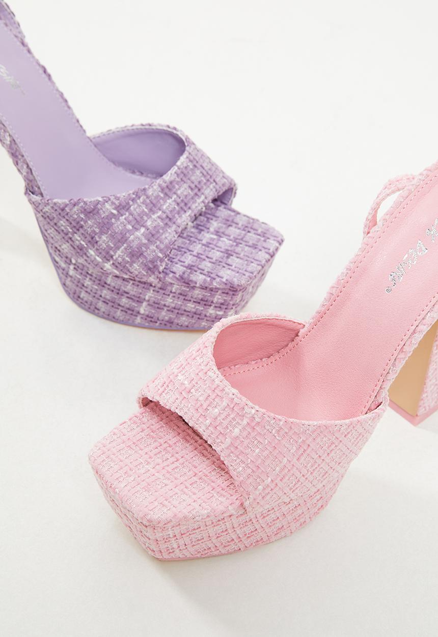 Public Desire - Eliza chunky platform high heel - pink