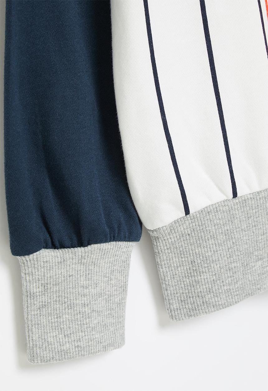 Pop Candy - Brooklyn sweatshirt - navy & white