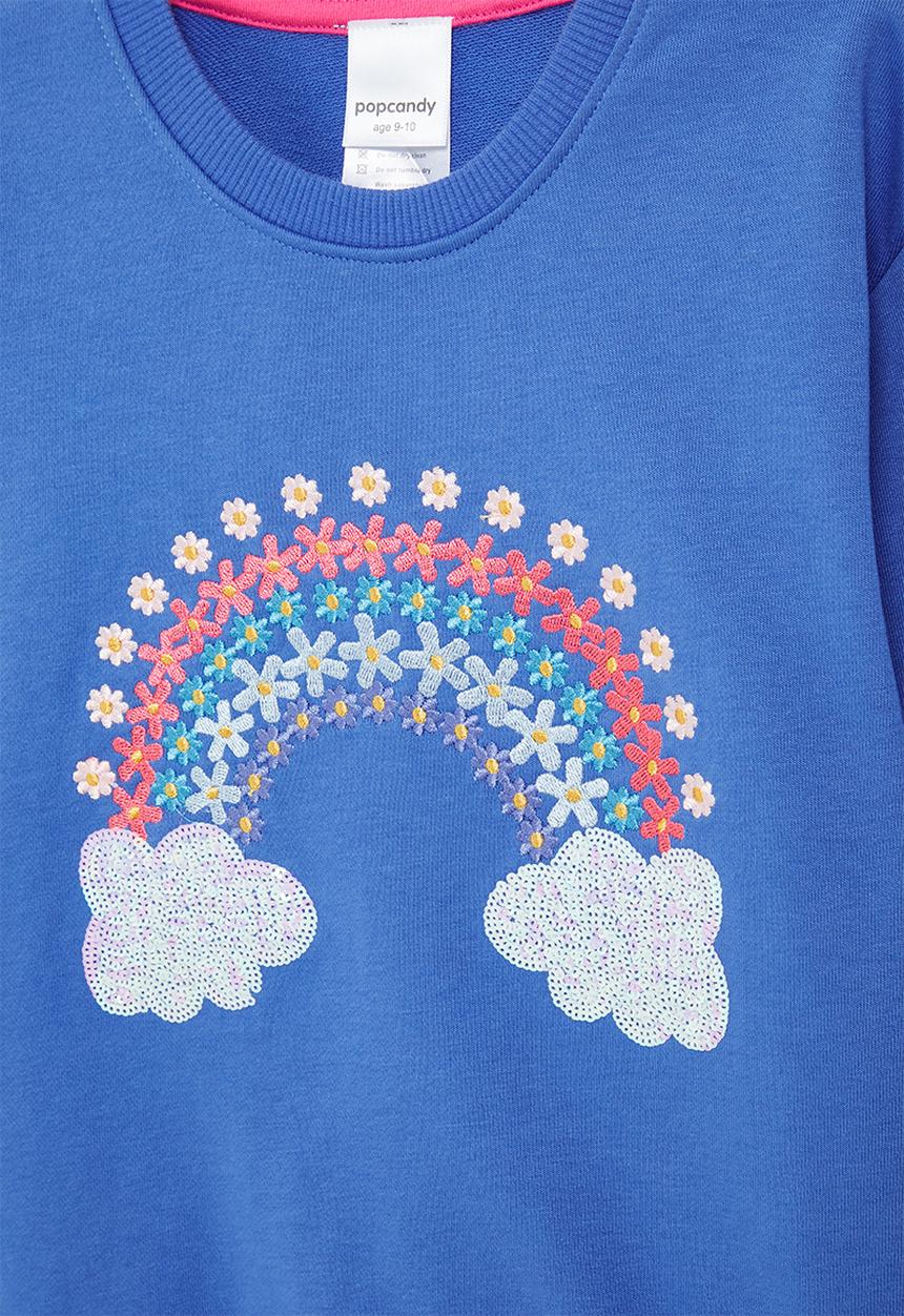 Pop Candy - Rainbow sweatshirt - blue