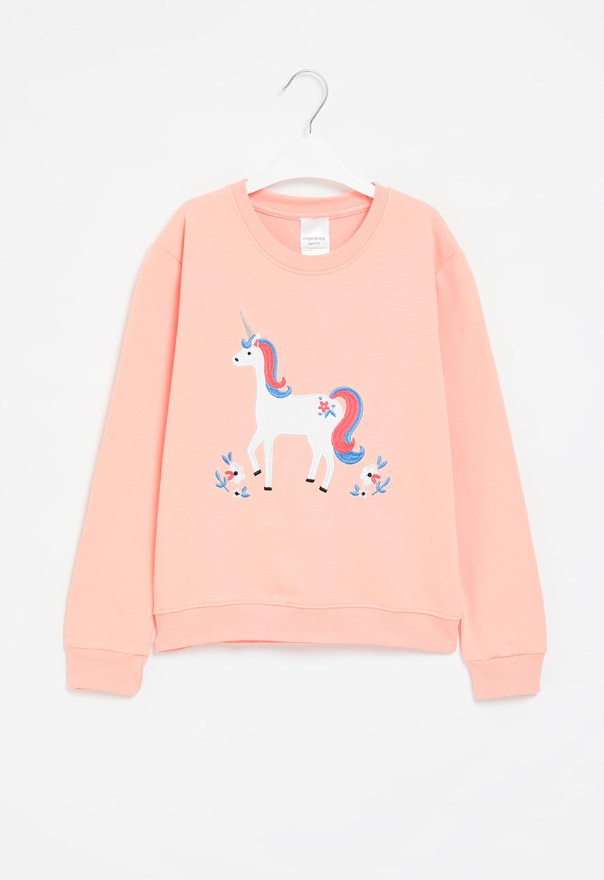 Pop Candy - Girls unicorn sweatshirt - pink