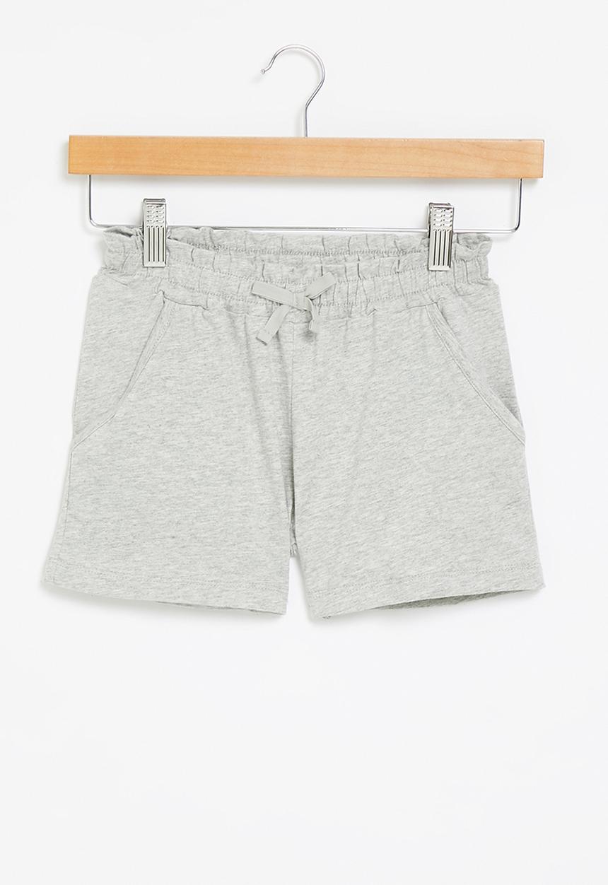 Pop Candy - Girls elasticated waist shorts - grey