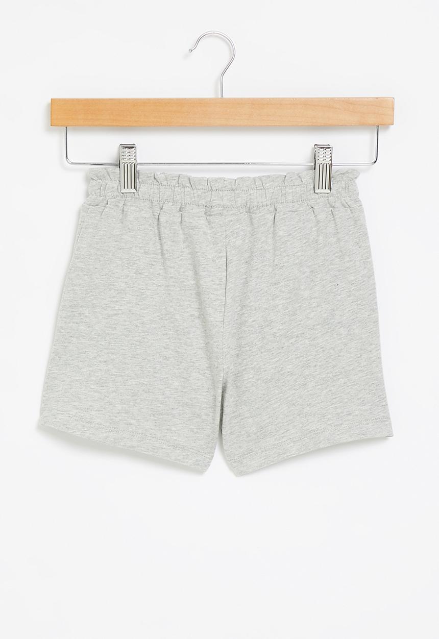 Pop Candy - Girls elasticated waist shorts - grey