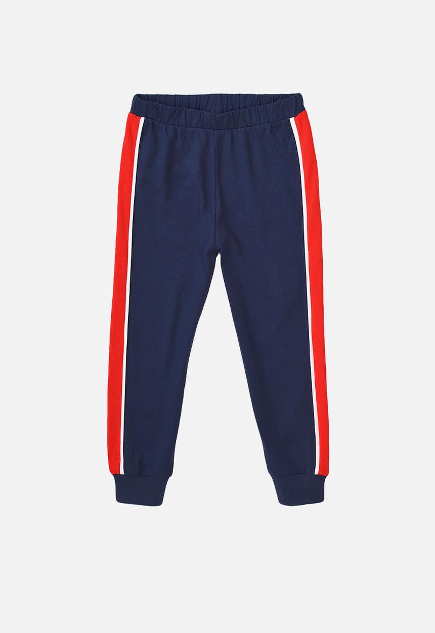 MINOTI - Teen boys 2-piece snooze day long sleeve pyjama set - red & navy