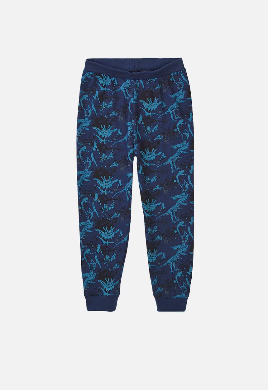 MINOTI - Teen boys 2-piece dino long sleeve pyjama set - navy