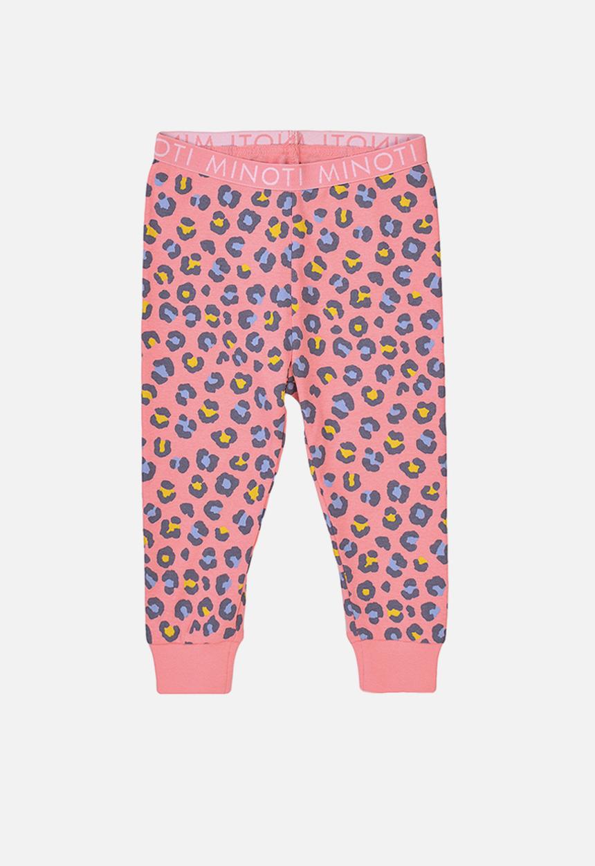 MINOTI - 2-piece leopard pyjama set - pink