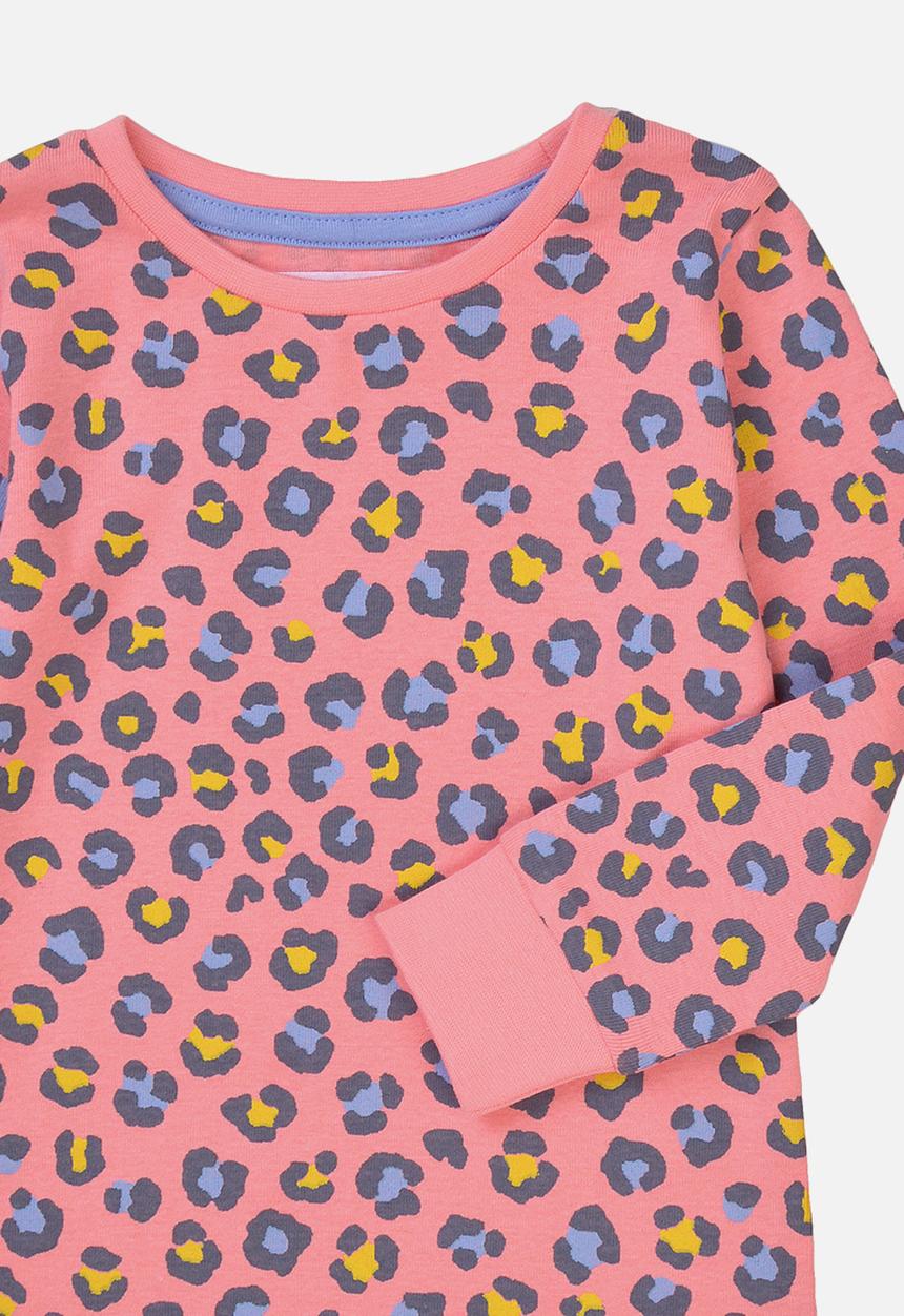 MINOTI - 2-piece leopard pyjama set - pink