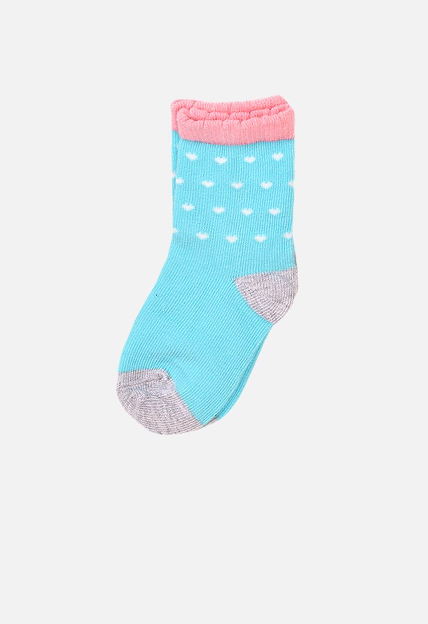 MINOTI - 3-pack hearts knitted socks - multi