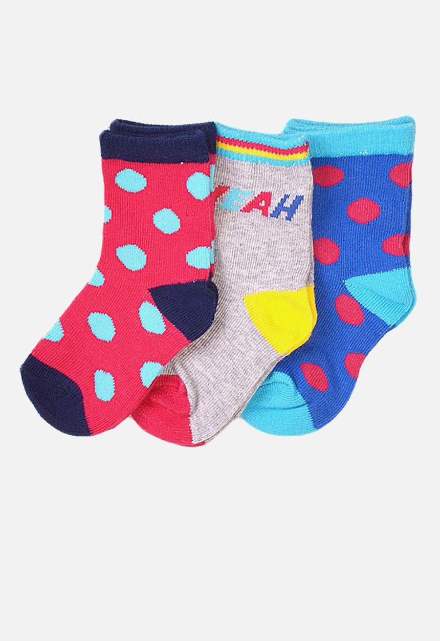 MINOTI - 3-pack yeah knitted socks - multi