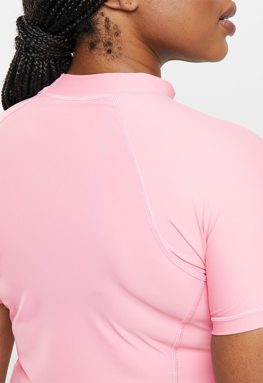Lizzy - Plus lillee short sleeve rashie - pink nectar