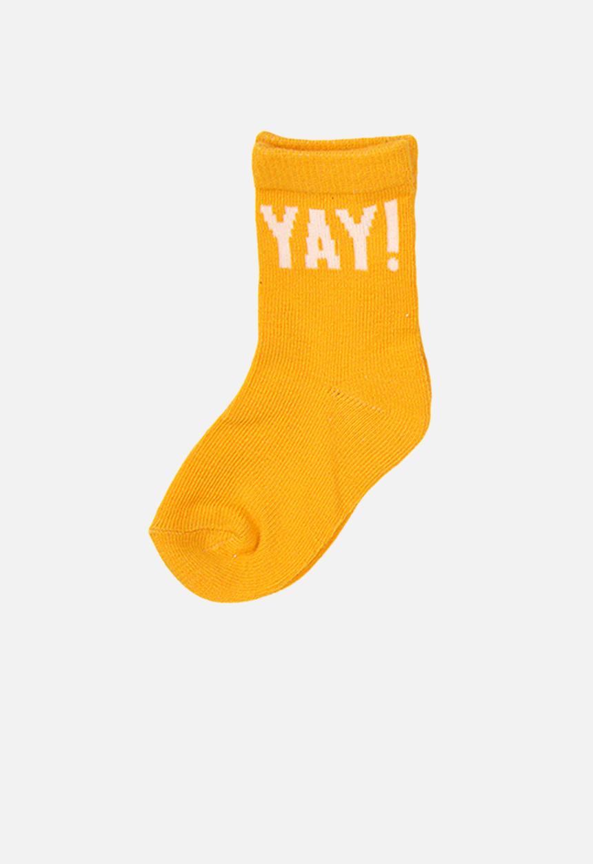 MINOTI - Baby boys 5-pack wow yay knitted socks - multi