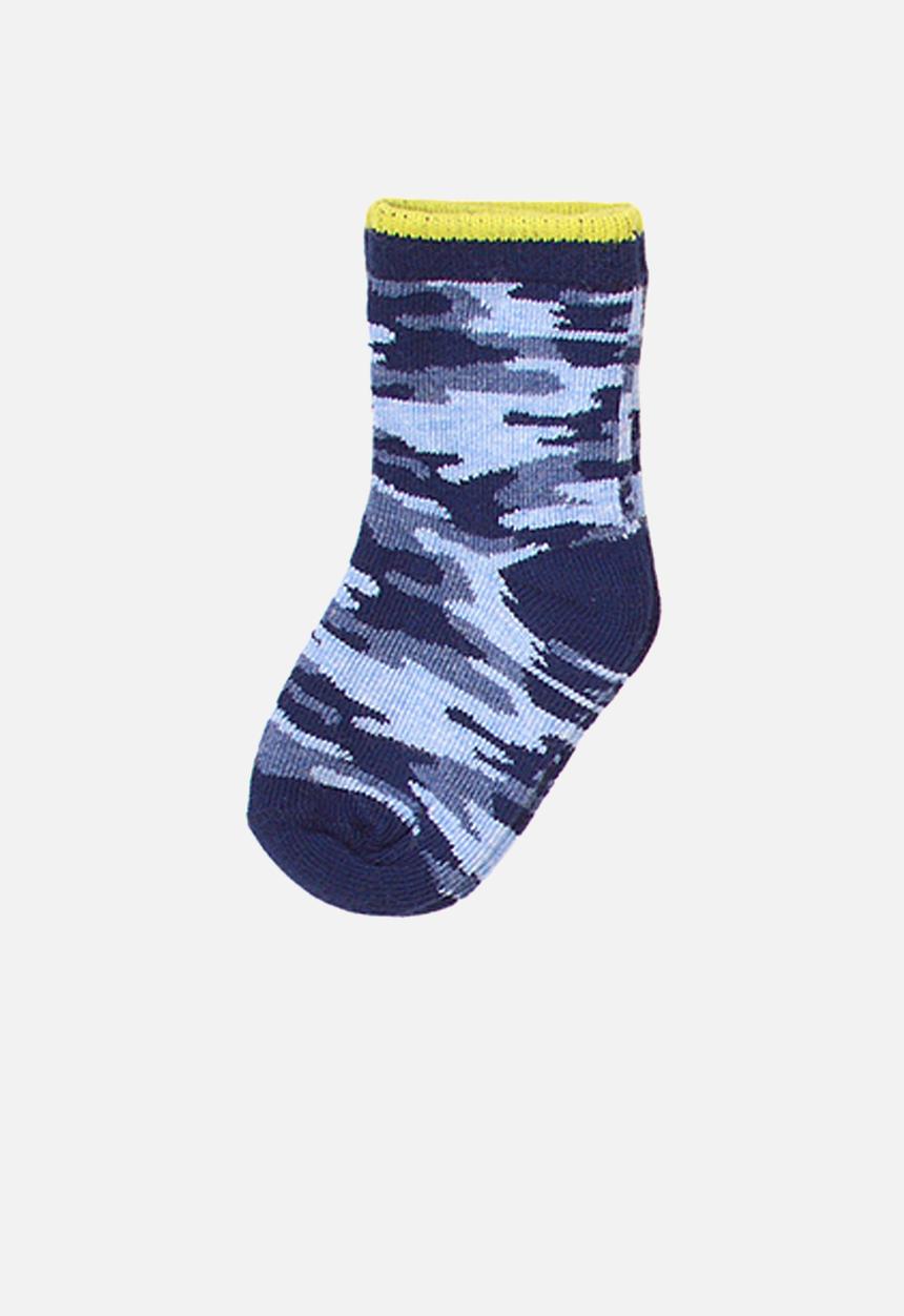 MINOTI - 3-pack camo stripe knitted socks - multi