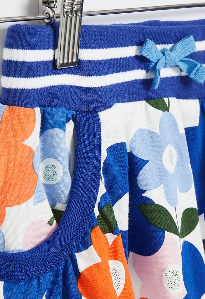 Pop Candy - Girls flower skirt - blue