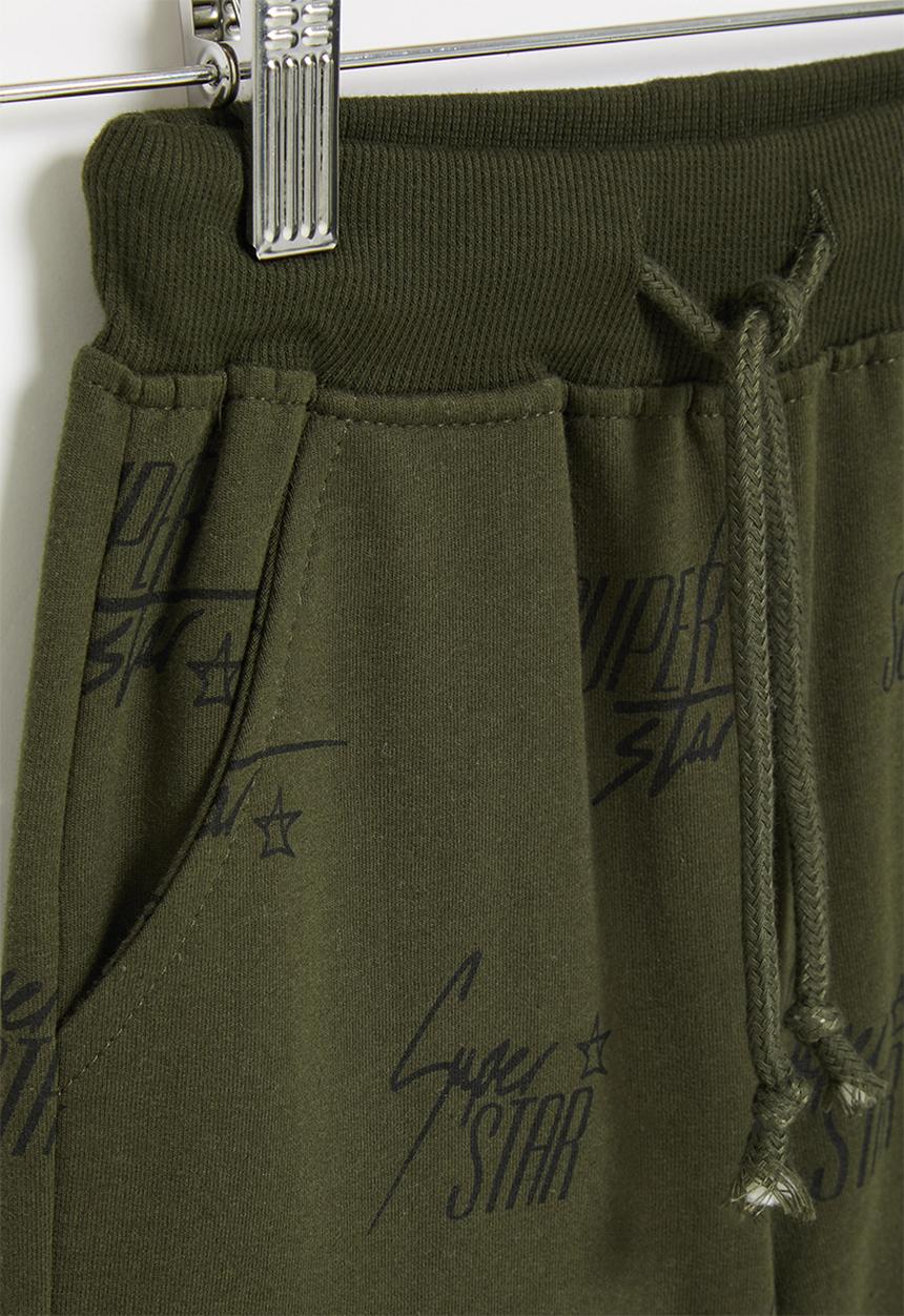 Pop Candy - Boys crocodile shorts - olive