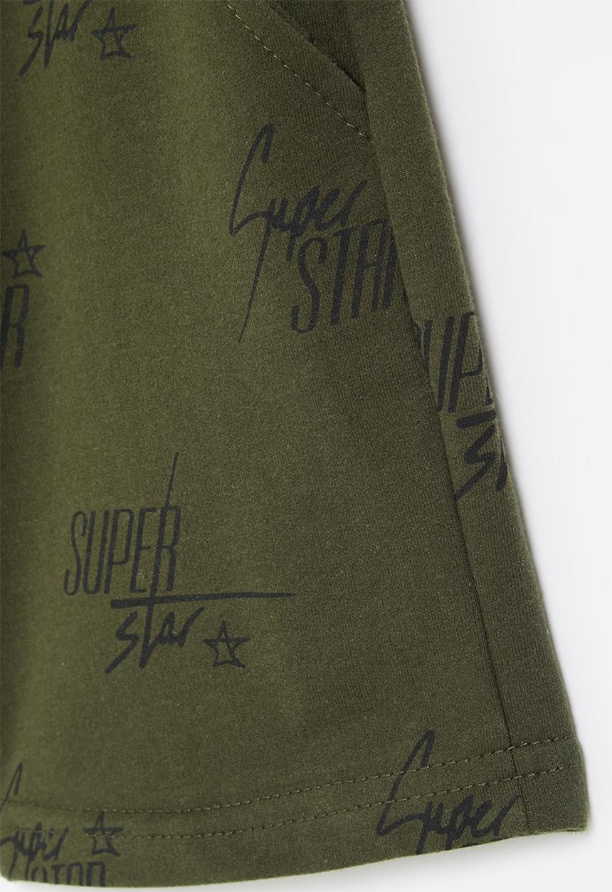 Pop Candy - Boys crocodile shorts - olive