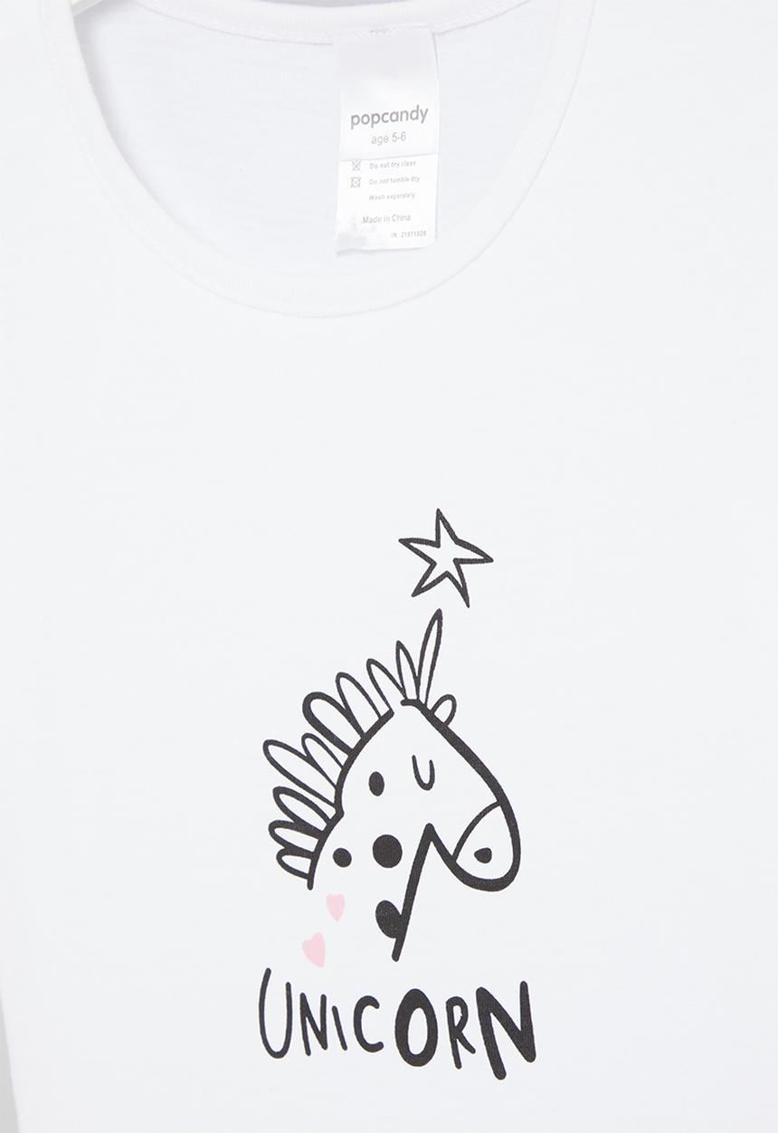 Pop Candy - Unicorn tee - white
