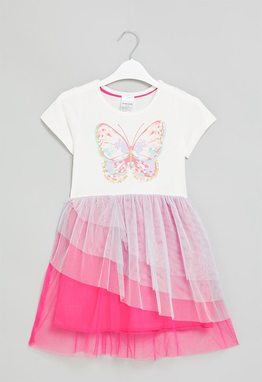Pop Candy - Girls butterfly dress - multi