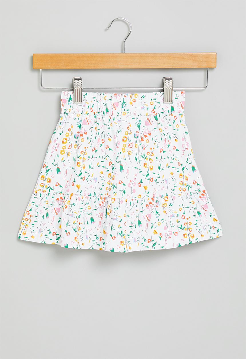 Pop Candy - Girls floral tiered skirt - multi