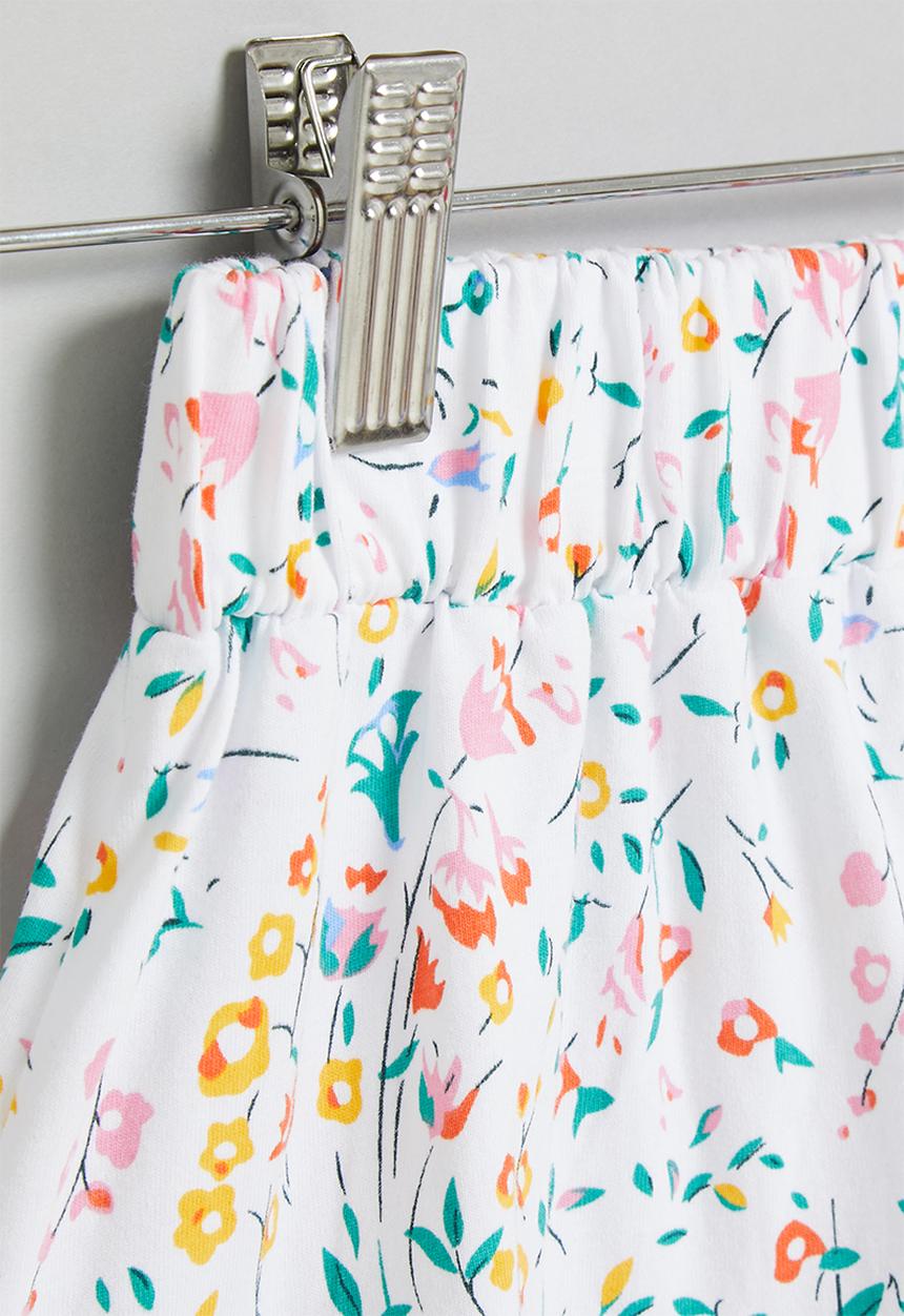 Pop Candy - Girls floral tiered skirt - multi