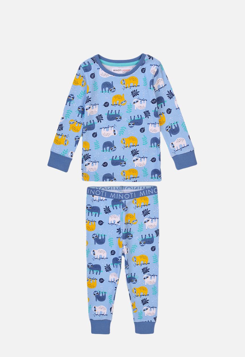 MINOTI - 2-piece sloth pyjama set - blue