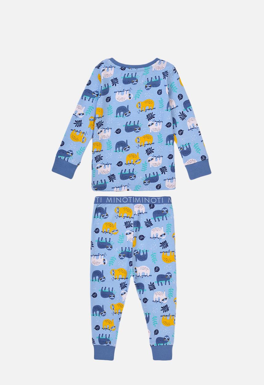 MINOTI - 2-piece sloth pyjama set - blue