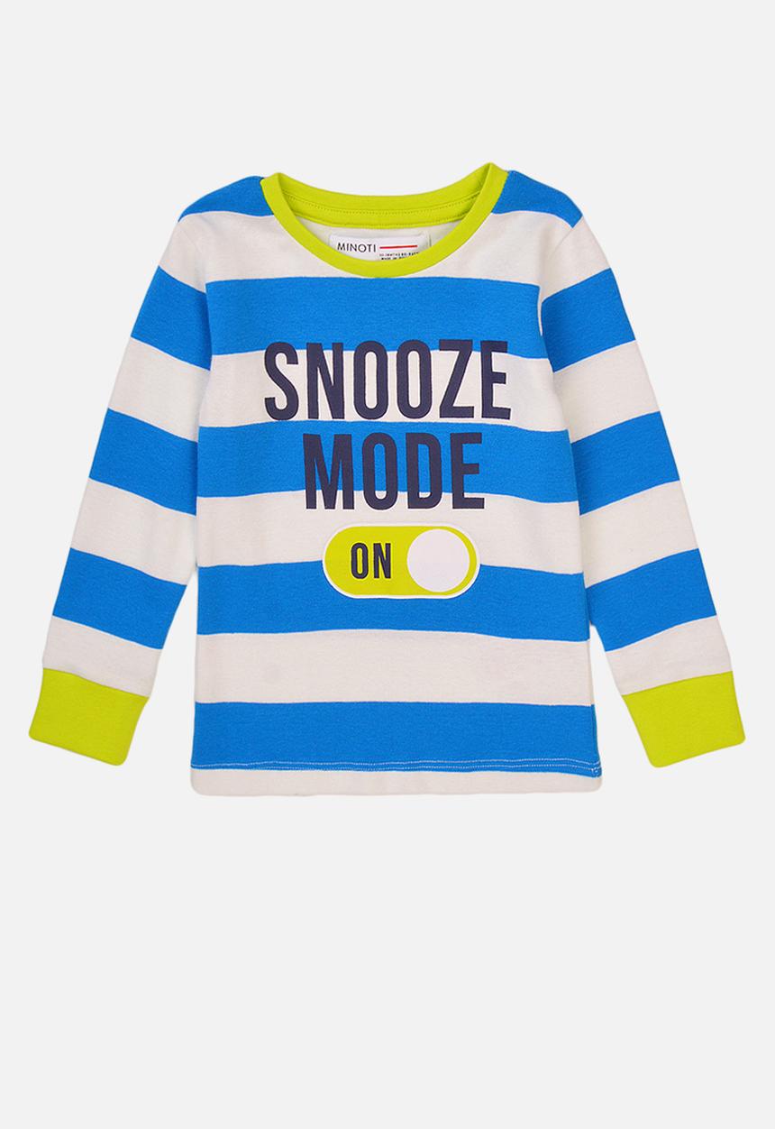 MINOTI - 2-piece snooze mode pyjama set - blue