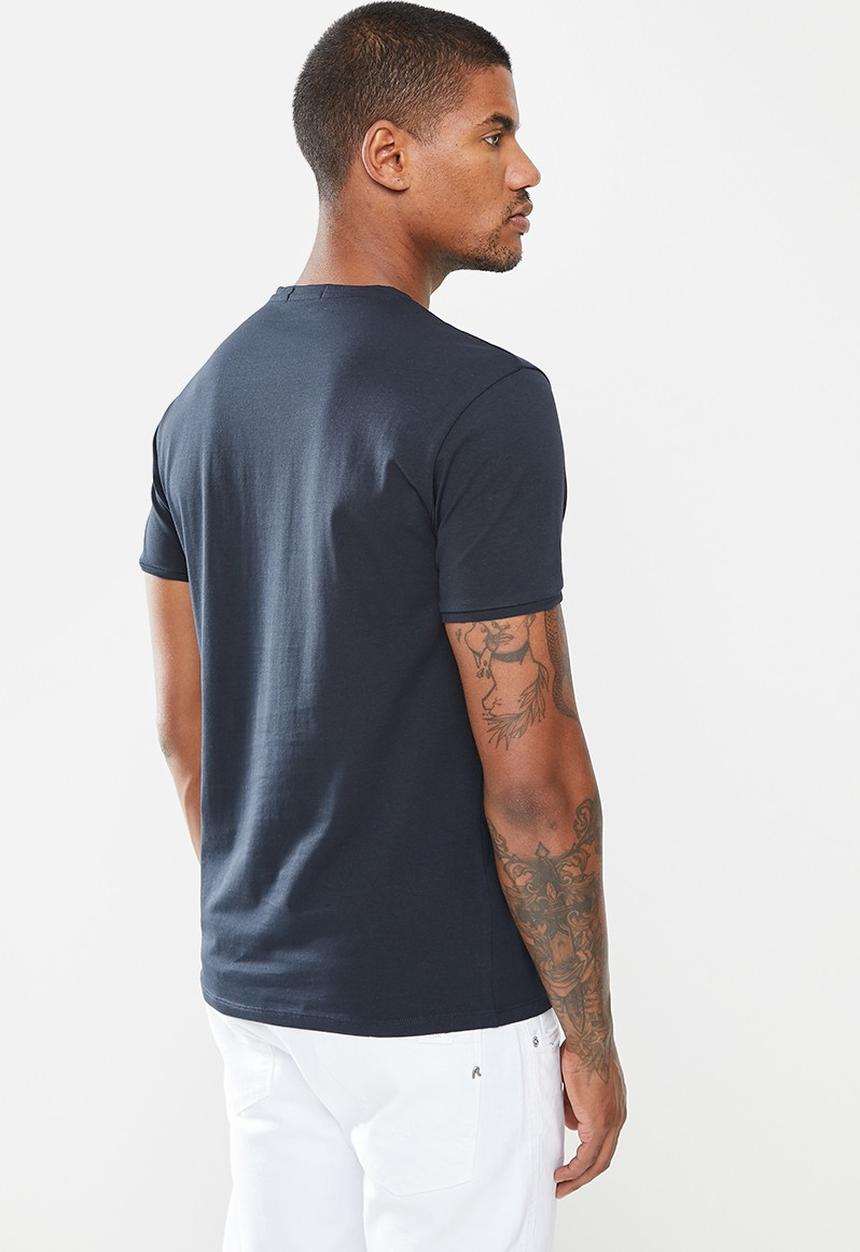 Replay - Chest print tee - navy blue