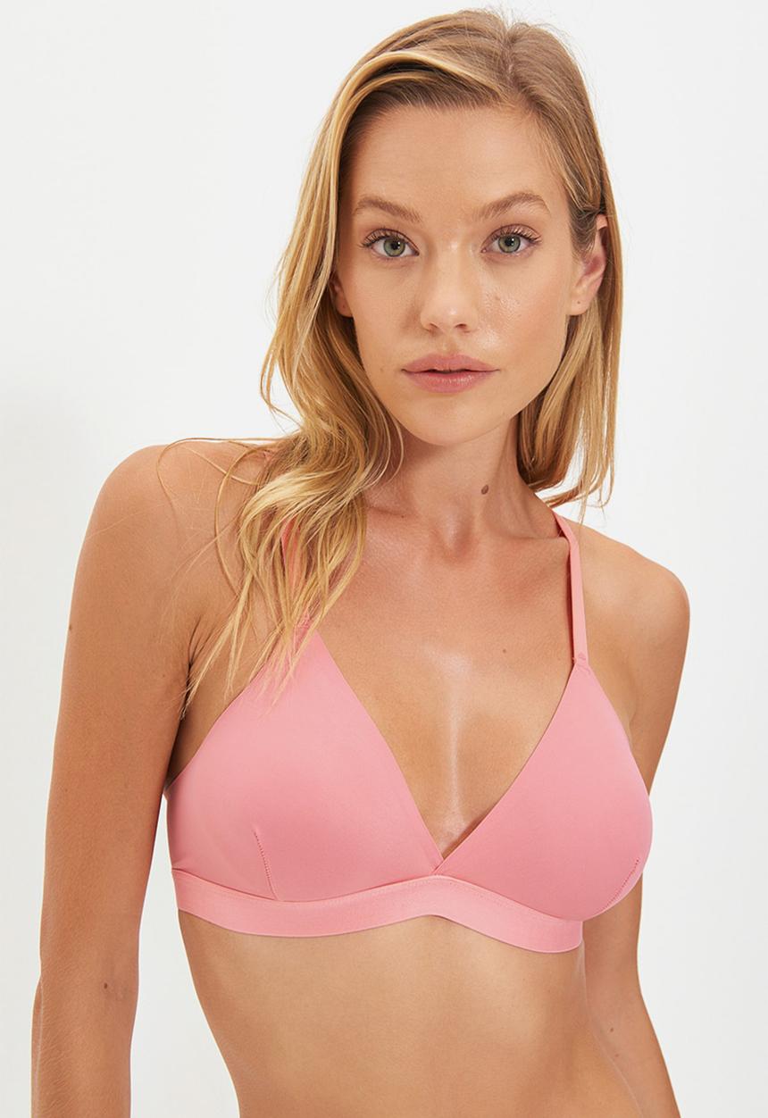 Trendyol - Micro triangle bralet - rose