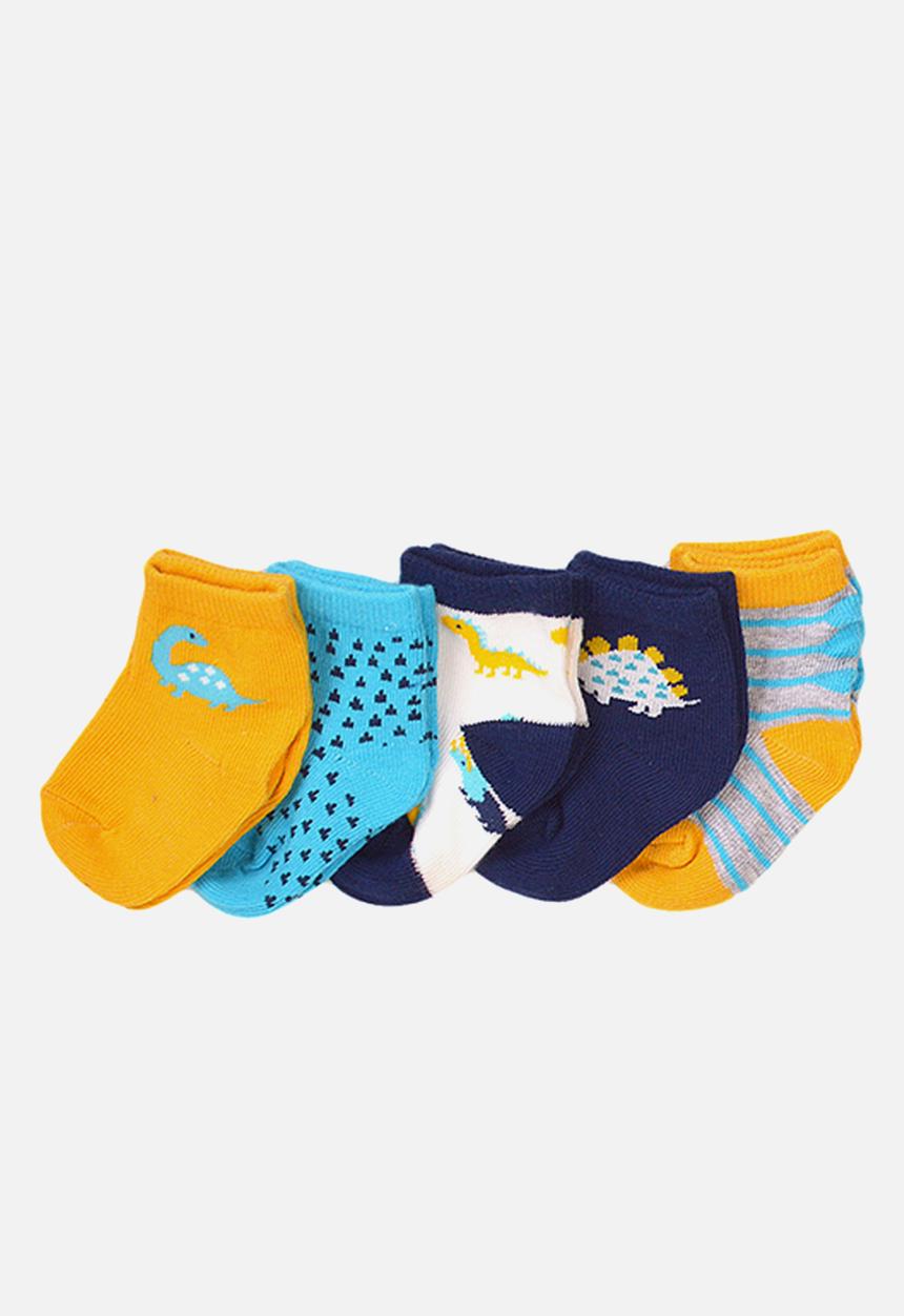 MINOTI - Boys 5-pack dino jaquard socks - multi